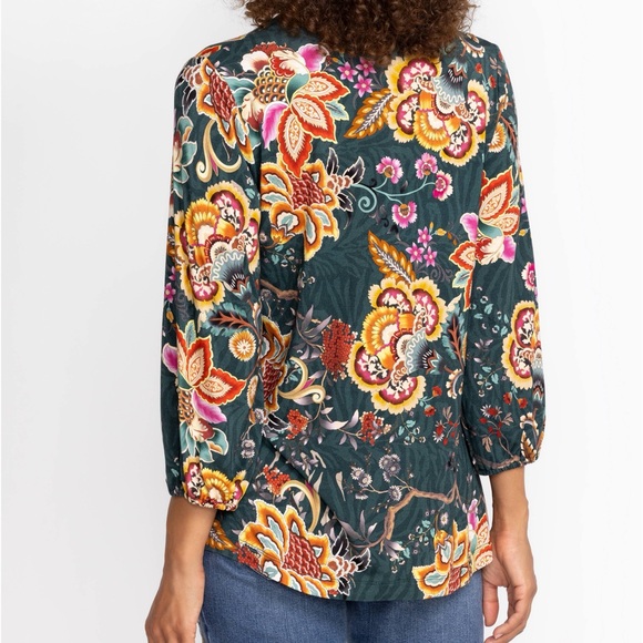 Johnny Was The Janie Favorite Puff Sleeve Knit Tee - Picture 3 of 6